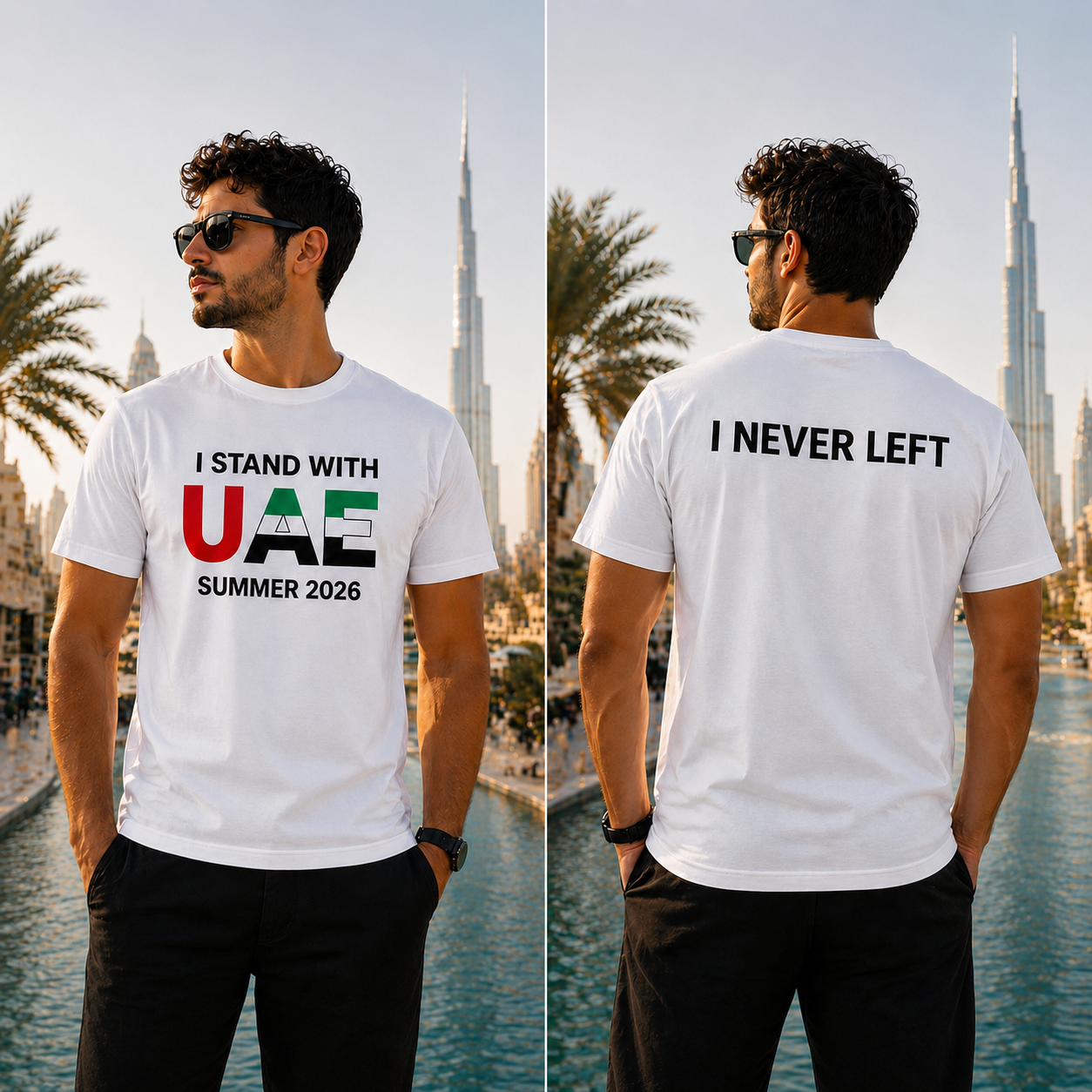 I Stand with UAE - T-shirt Summer Edition